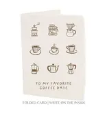 Paper Baristas Coffee Date Valentine's Day | Eco-Friendly Greeting Card