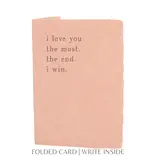 Paper Baristas Love You the Most | Letterpress Love Greeting Card