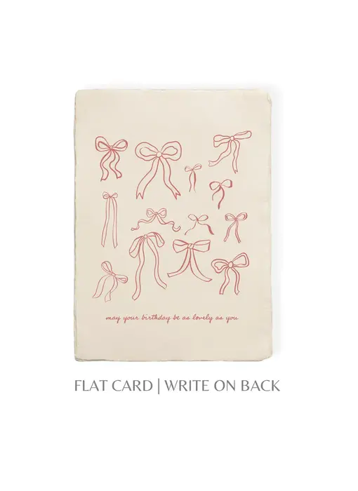 Lovely Birthday Bows | Birthday Celebration Greeting Card