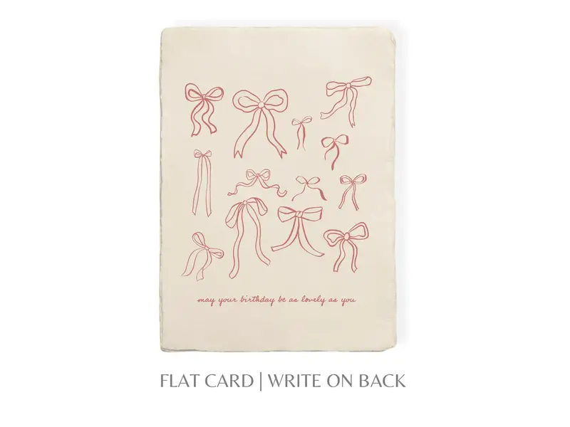 Paper Baristas Lovely Birthday Bows | Birthday Celebration Greeting Card