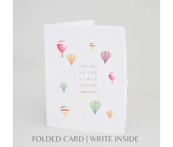 Sky Is the Limit. Cheers Graduate | Graduation Card