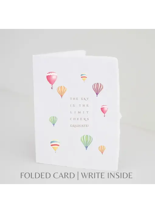 Sky Is the Limit. Cheers Graduate | Graduation Card