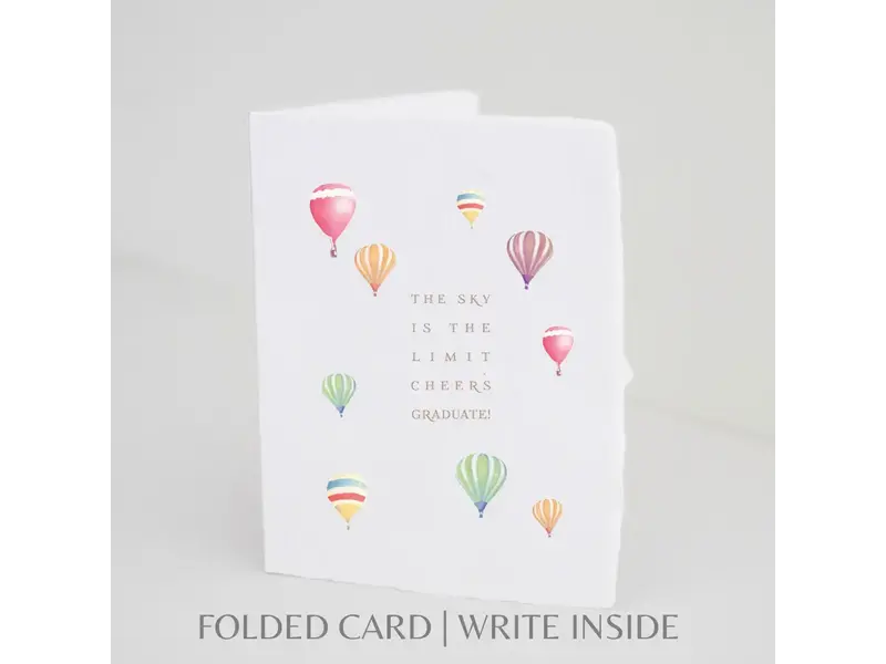 Paper Baristas Sky Is the Limit. Cheers Graduate | Graduation Card