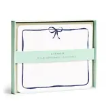 Efrances Navy Bow Flat Notes – Boxed Set of 8 Notecards