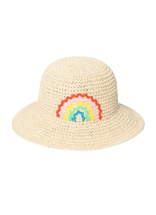 Ric Rac Rainbow Straw Bucket Hat 3-6 Years