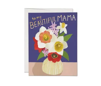 Beautiful Mama Vase Greeting Card