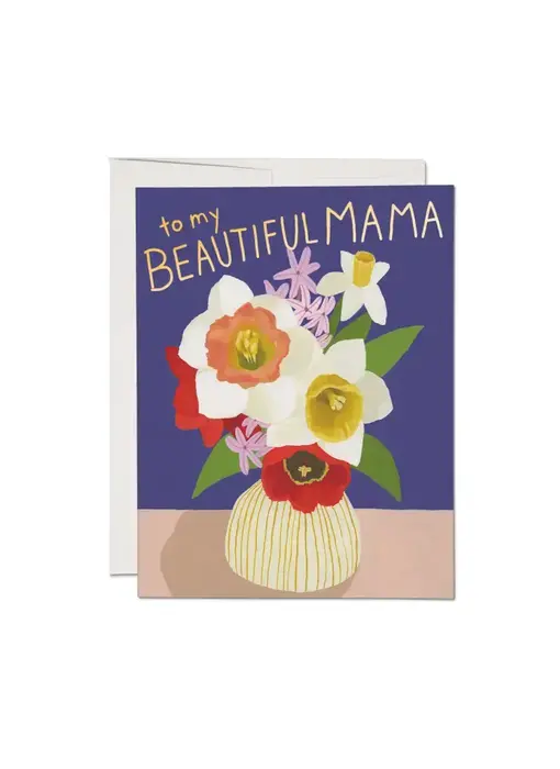 Beautiful Mama Vase Greeting Card