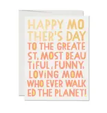 Red Cap Cards Greatest Mom Mother's Day Greeting Card