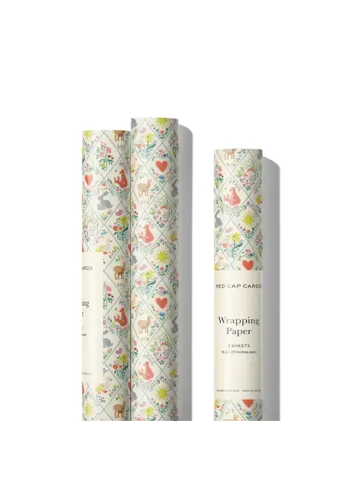 Woodland Critters Baby Wrapping Paper