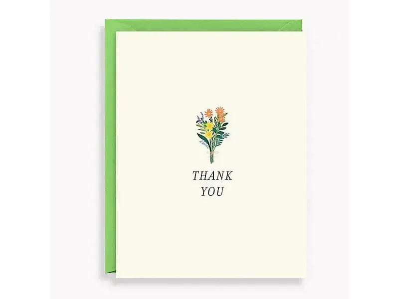 Paper Source Mini Bouquet Thank You Card Set - Box of 10
