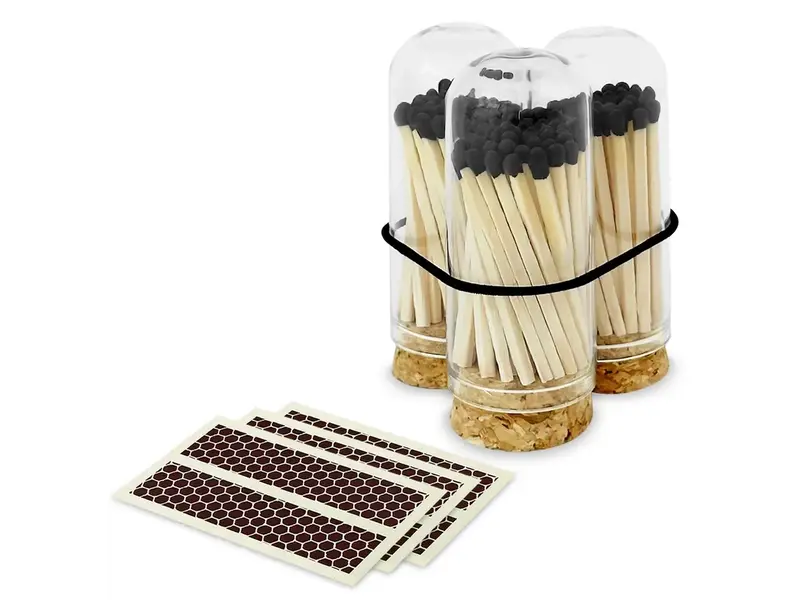 Thankful Greetings 2" Matches + Mini Cloche + Strikers