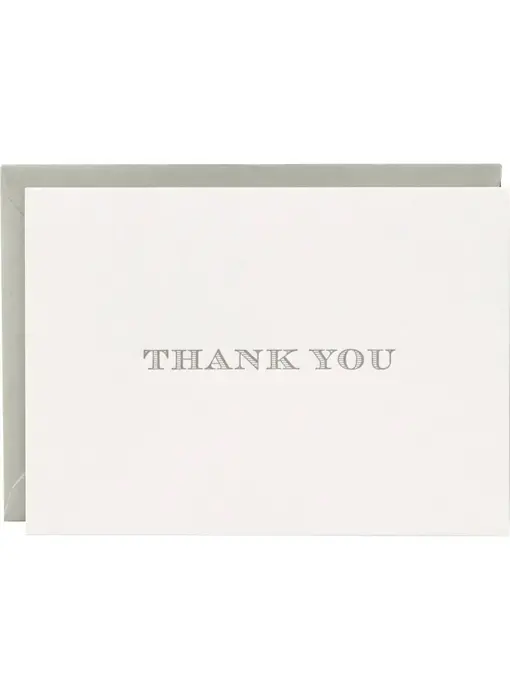 Escorial Letterpress Thank You Card Set - Box of 8