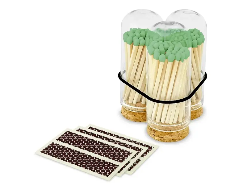 Thankful Greetings 2" Matches + Mini Cloche + Strikers