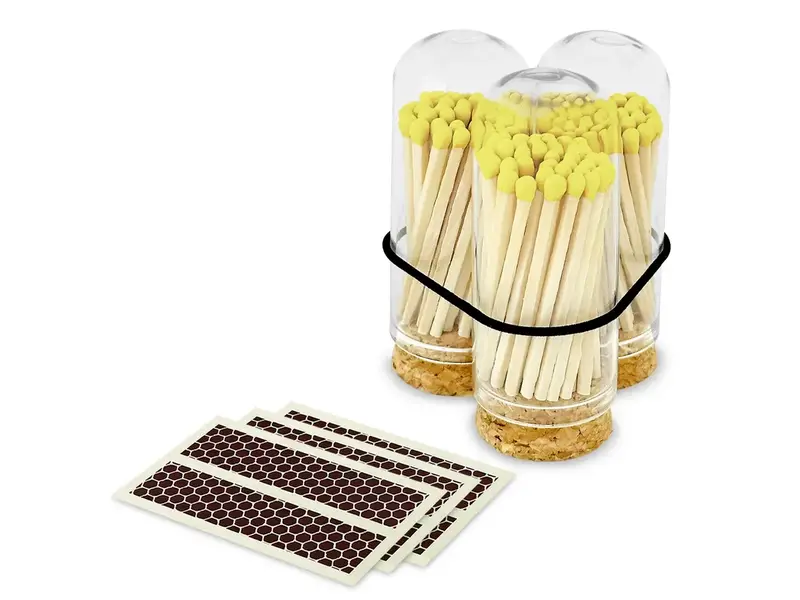 Thankful Greetings 2" Matches + Mini Cloche + Strikers