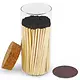 4" Matches in Large Chic Cork Top Jar