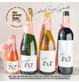 the pretty little mess Pairs Well with Getting Married Wine Label 4"x5"