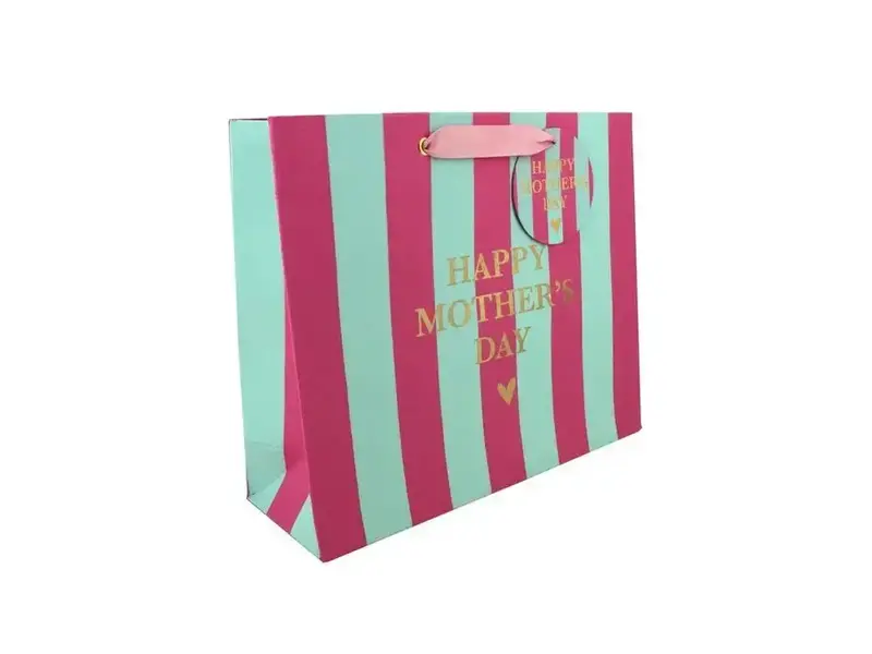 LoveVivid Mother’S Day Stripe Large Bag