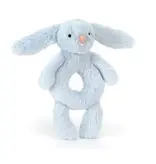 JellyCat Inc Bashful Bunny Ring Rattle Blue