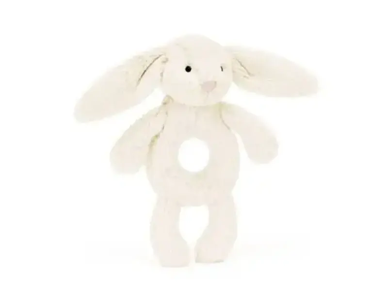 JellyCat Inc Bashful Bunny Ring Rattle Cream