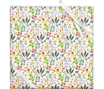 Floral Forest Stone Wrapping Paper