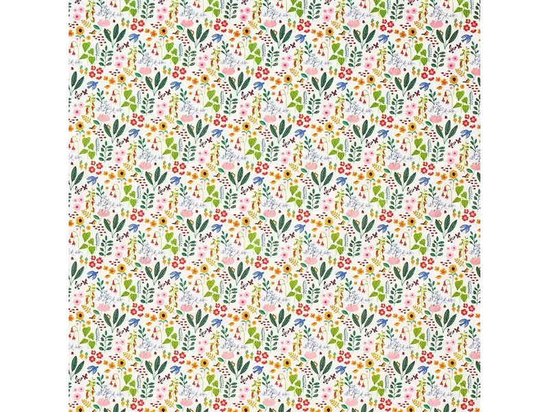 Paper Source Floral Forest Stone Wrapping Paper