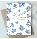 Abigail Jayne Design French Blue Engagement Greeting Card