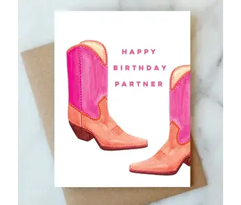 Happy Birthday Partner Greeting Card
