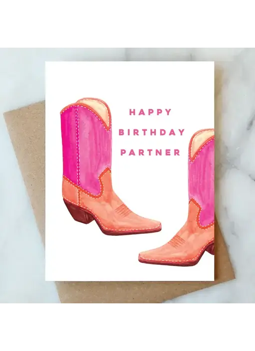 Happy Birthday Partner Greeting Card