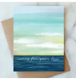 Abigail Jayne Design Ocean Sorry For Your Loss Greeting Card