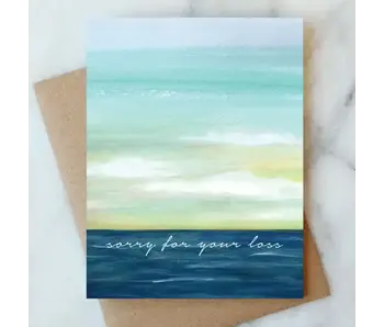 Ocean Sorry For Your Loss Greeting Card