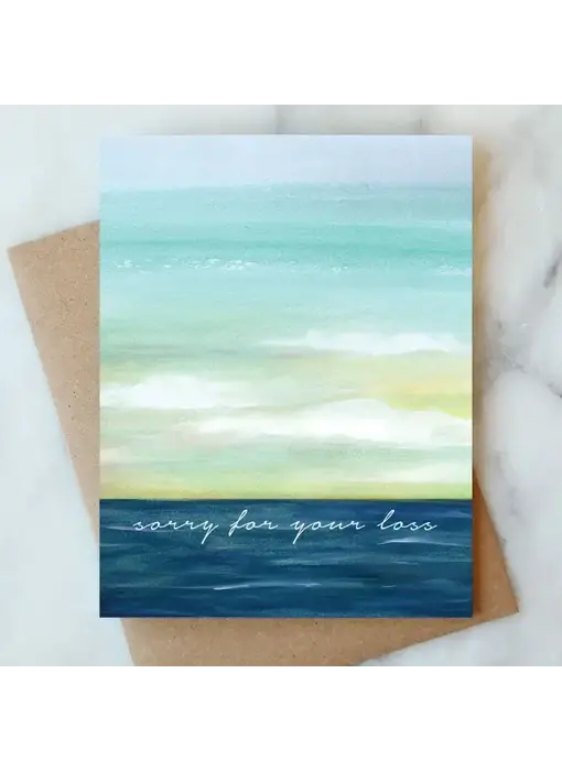 Ocean Sorry For Your Loss Greeting Card