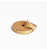 Abigail Jayne Design Pink Vine Floral Woven Ribbon