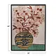 Wood Framed Glass Wall Décor w/ Flowers in Vase 36x48
