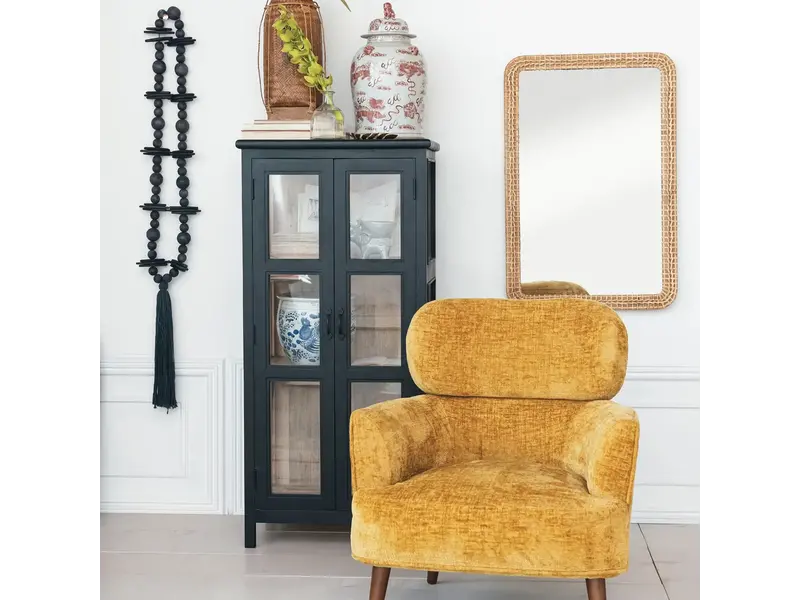 Creative Co-OP Woven Rattan Framed Wall Mirror 24x36