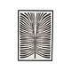 MDF Framed Textured Paper Wall Décor w/ Abstract Image