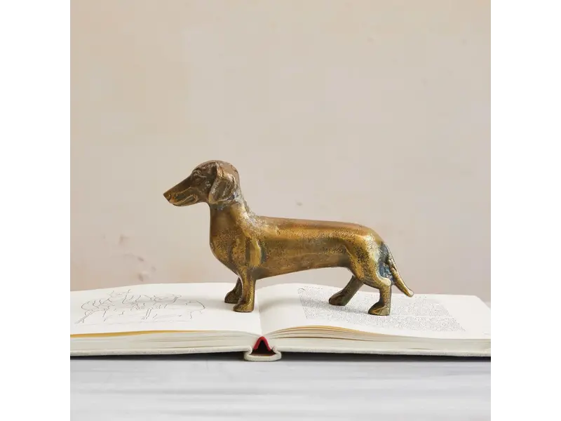 Creative Co-OP Cast Aluminum Dachshund