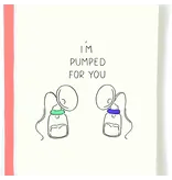 Pop + Paper Pumped For You Pregnancy Card