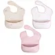 Sleeveless (3-pc) Bib Set For Baby & Toddler Pink