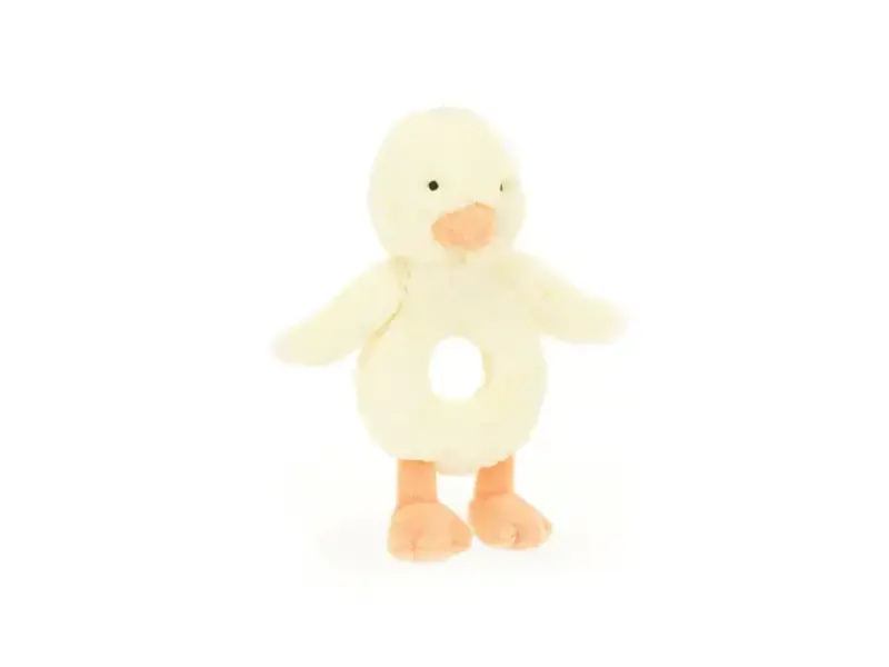 JellyCat Inc Bashful Duckling Ring Rattle