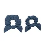 Lulujo Bamboo Big + Small Scrunchies - Navy Lulujo Bamboo Big + Small Scrunchies - Navy