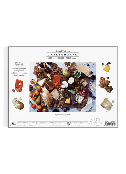 Art of the Cheeseboard 1000 Piece Multi-Puzzle Puzzle
