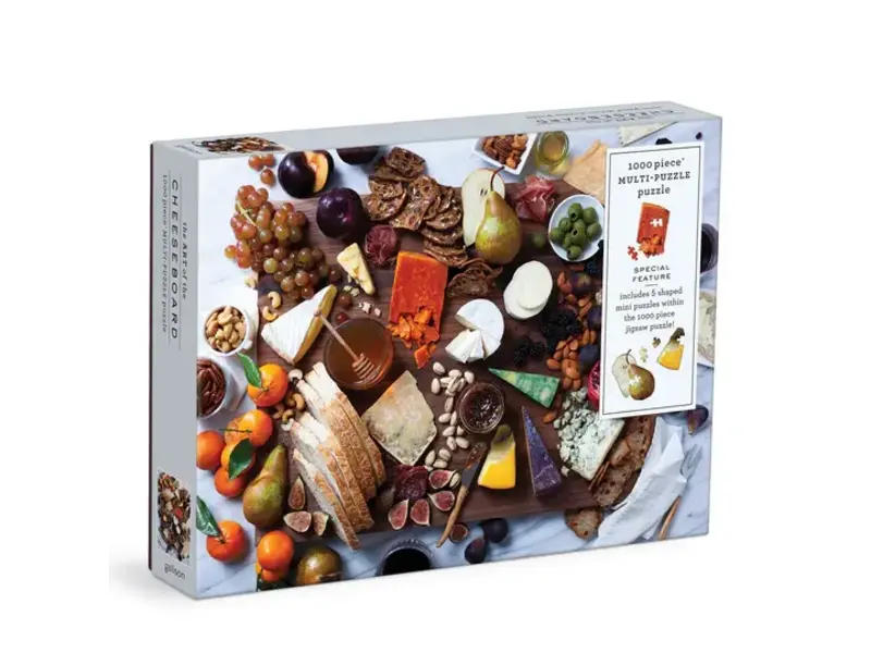 Chronicle Books Art of the Cheeseboard 1000 Piece Multi-Puzzle Puzzle