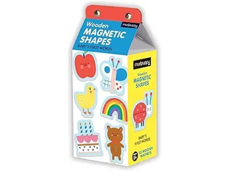 Chronicle Books Baby's First Words Wooden Magnetic Shapes