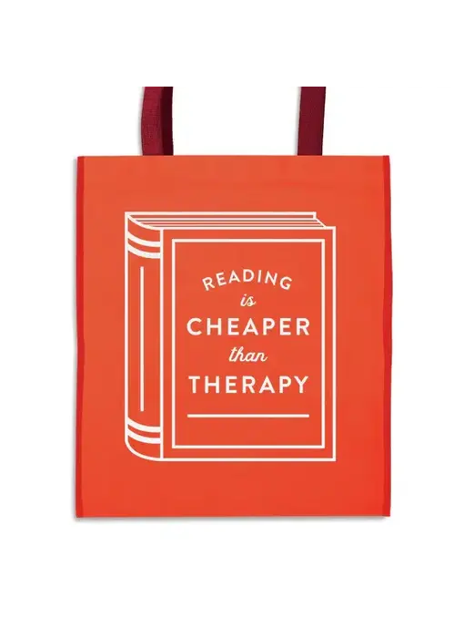 Reading is Cheaper Than Therapy Reusable Shopping Bag