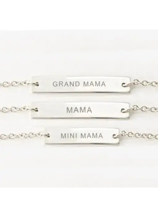 Generational Bracelets | Shiny Silver / Bracelet - MINI MAMA