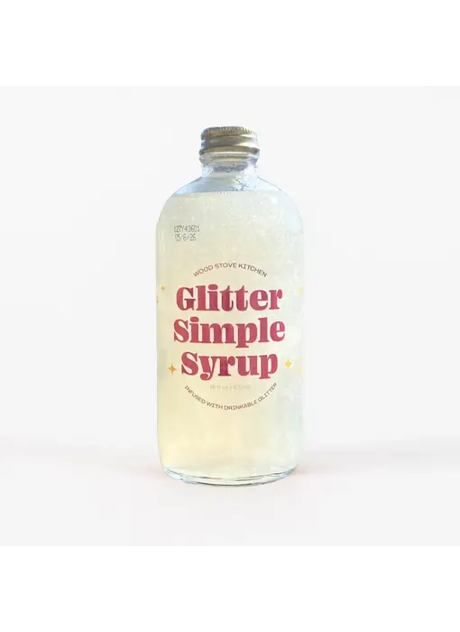 Glitter Simple Syrup, 16 Fl oz with Edible Glitter