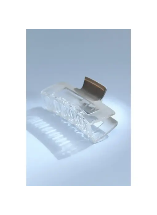 Large Ombre Clear Pastel Hair Claw Clips - Black