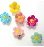 JOSSLYN Mini Flower Hair Claw Clips - Six Assorted Colors