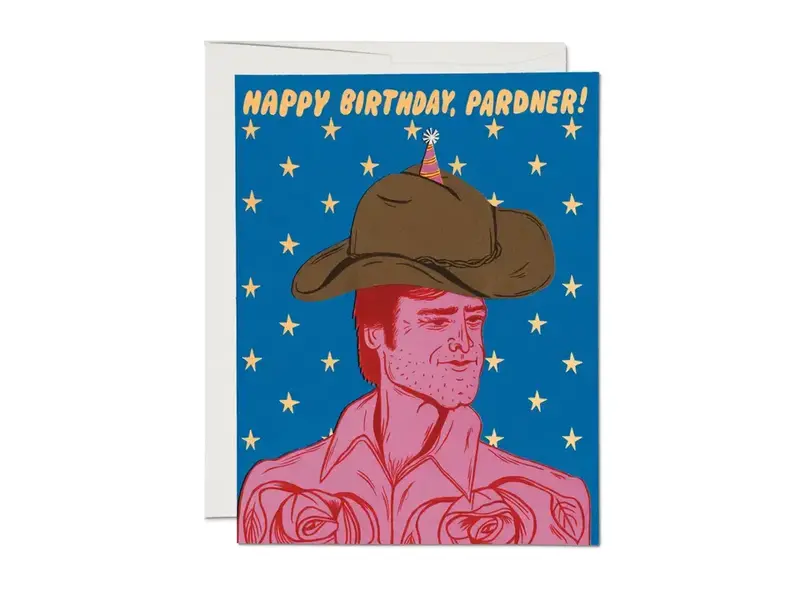 Red Cap Cards Birthday Pardner Birthday Greeting Card