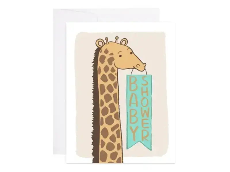 9th Letter Press Giraffe Baby Shower